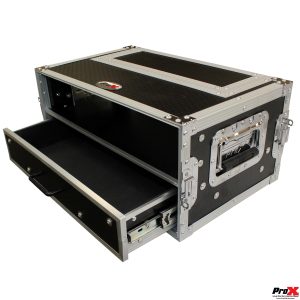 Flight Case ATA Style Rack Case 12 In. Deep 2U W-2U Drawer - Image 3