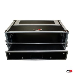 Flight Case ATA Style Rack Case 12 In. Deep 2U W-2U Drawer - Image 2