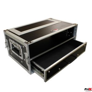 Flight Case ATA Style Rack Case 12 In. Deep 2U W-2U Drawer - Image 4