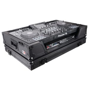 ATA Flight Case For Pioneer XDJ-XZ DJ Controller with 1U Rack Space and Wheels - Black - Image 2