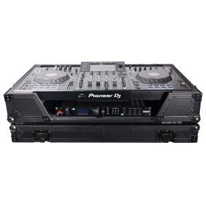 ATA Flight Case For Pioneer XDJ-XZ DJ Controller with 1U Rack Space and Wheels - Black - Image 4