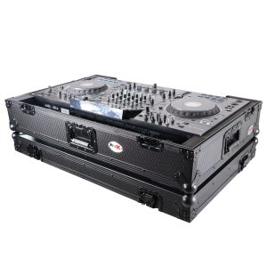 ATA Flight Case For Pioneer XDJ-XZ DJ Controller with 1U Rack Space and Wheels - Black - Image 5