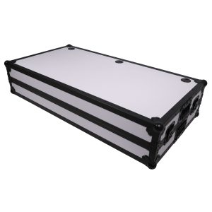 DJ Z-Table Workstation | Flight Case Table Portable with Handles and Wheels Black and White Finish - Image 7