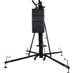 21 Ft. Lift Frontal Loading Lifting Tower for Line Array - Max Load 500kg-1102 lbs | Black Aluminum - Image 10