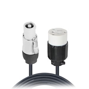2 Ft. 12AWG Gray to 120 VAC NEMA15R Female Edison Power for Power Connection compatible devices