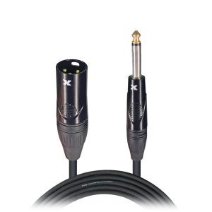 5 Ft. Unbalanced 1/4" TS to XLR3-M High Performance Audio Cable