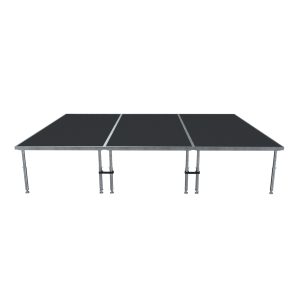 ProX StageQ 3-Stage Package Includes Three 4Ft X 8Ft Stages | 8Ft X 12Ft Total Stage Area | Adjustable 28 Inch to 48 Inch Height - Image 2