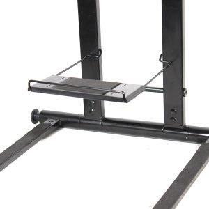 Foldable Universal Laptop Stand with Utility Tray Black Finish - Image 2