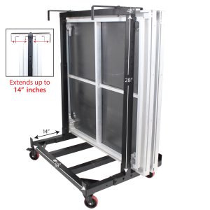 ProX Rolling Dolly Cart for 4ft Width Stage Decks - Image 2