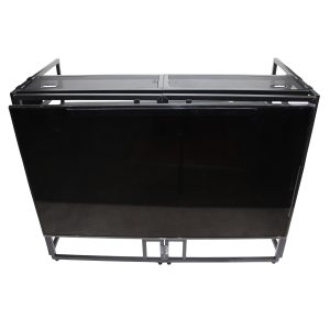 MESA MEDIA MK2 DJ Facade Table Workstation Includes TV Bracket Mount White & Black Scrims and Carry Bag - Image 17