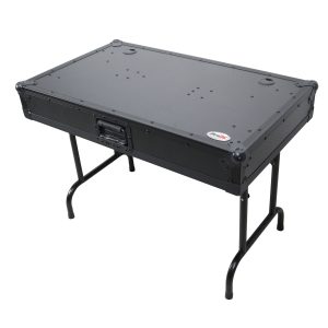 3FT Gig-Table Universal Fold Out DJ Booth 26" Floor Height | Black Finish - Image 2