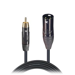 3 Ft. Unbalanced RCA to XLR3-M High Performance Audio Cable