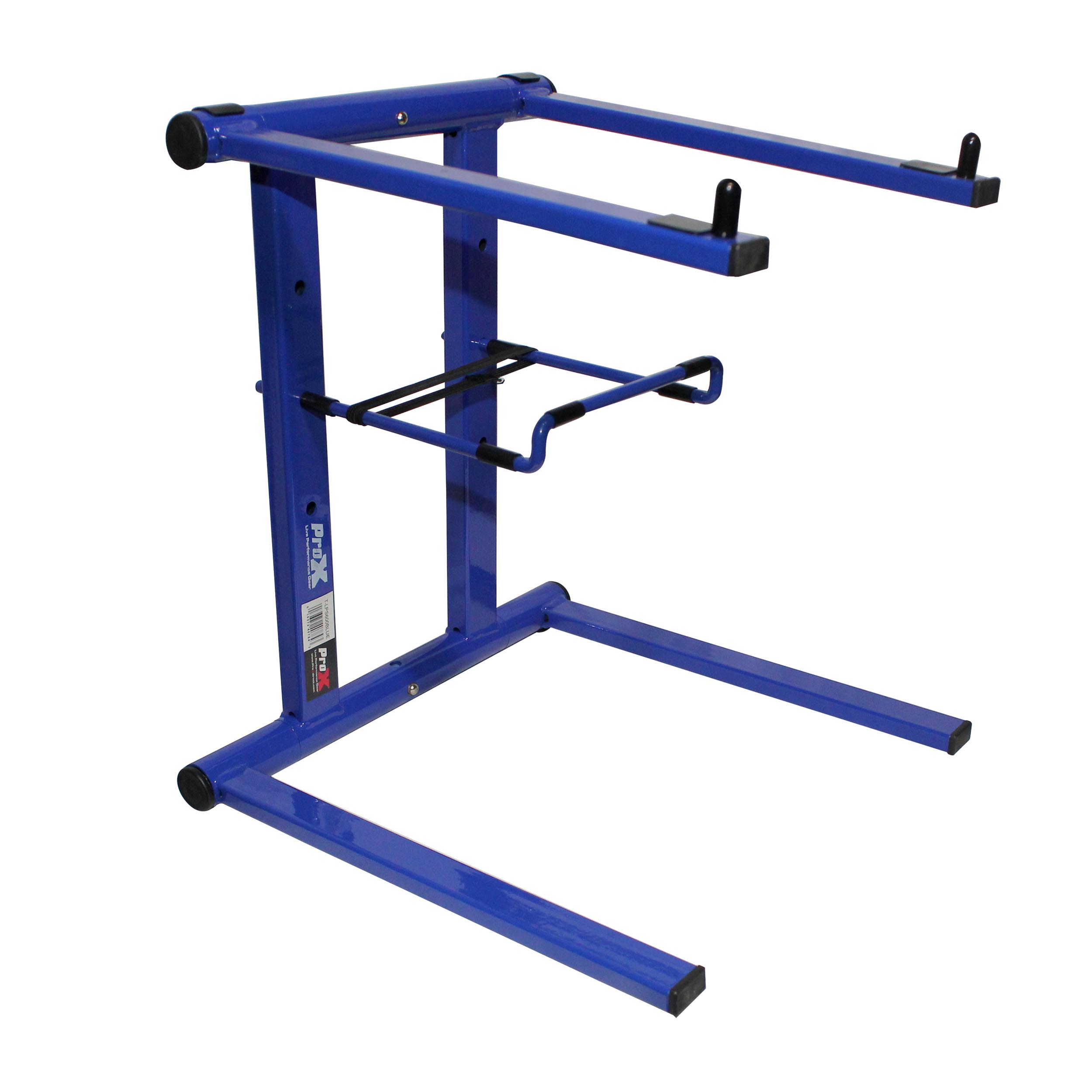 Foldable Portable DJ Laptop Stand W/Adjustable Shelf Blue