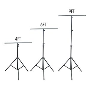 ProX DJ Lighting Stand PACKAGE w 2 stands square T-BARS carry case 9ft Height - Image 2