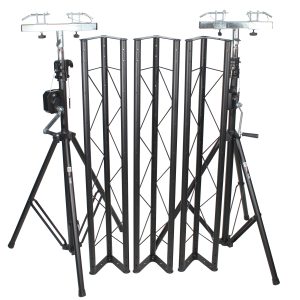 DJ Production Crank Up Lighting System Triangle Truss System 14.25-inch wide 200lbs Capacity - Image 2