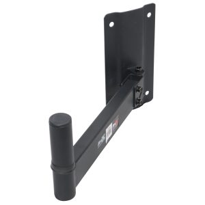 Adjustable Wall Mount Hinged Bracket for PA Speaker Installations - Black Finish - Image 2