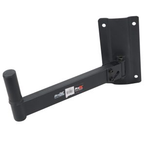 Adjustable Wall Mount Hinged Bracket for PA Speaker Installations - Black Finish - Image 3