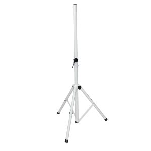 White Heavy-Duty All Metal Speaker Tripod Stand Set of 2, 4-7 ft. (44"-84") Cloud Series - Image 3