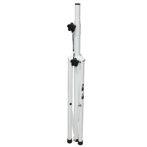 White Heavy-Duty All Metal Speaker Tripod Stand Set of 2, 4-7 ft. (44"-84") Cloud Series - Image 5