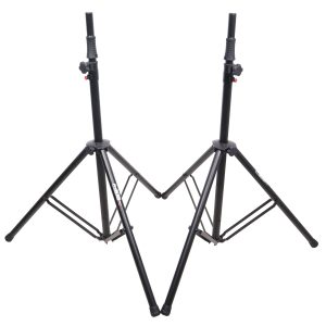 Set/2 Pro Air Speaker stand in Black w/ Carry Bags - Image 2