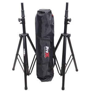 Set/2 Pro Air Speaker stand in Black w/ Carry Bags - Image 3
