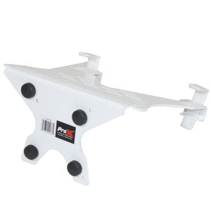 Universal Laptop Tray + VESA Monitor Mounting Bracket fits on Speaker Stand 1-3/8" Pole White - Image 11