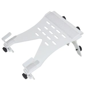 Universal Laptop Tray + VESA Monitor Mounting Bracket fits on Speaker Stand 1-3/8" Pole White - Image 12