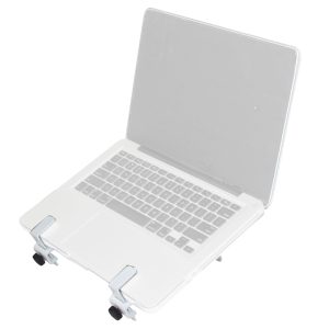 Universal Laptop Tray + VESA Monitor Mounting Bracket fits on Speaker Stand 1-3/8" Pole White - Image 17