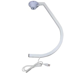White 20" Mirror Ball Free-Standing Hook with 1 RPM Motor - Image 2