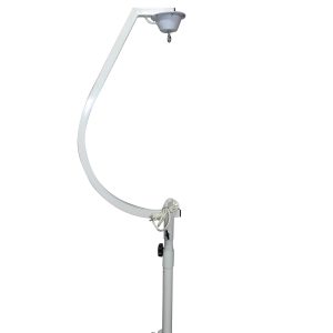 White 20" Mirror Ball Free-Standing Hook with 1 RPM Motor - Image 5
