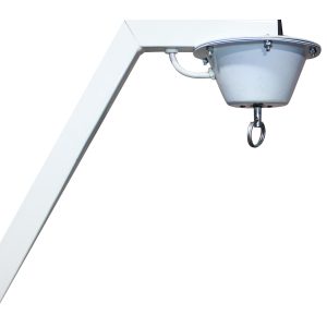 White 20" Mirror Ball Free-Standing Hook with 1 RPM Motor - Image 9