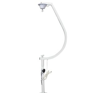 White 20" Mirror Ball Free-Standing Hook with 1 RPM Motor - Image 10