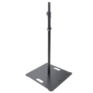 POLARIS Portable Speaker and Lighting Dual Stand Kit with Base Plate, Adjustable Pole, and Carry Bags - Black Finish - Image 4