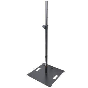 POLARIS Portable Speaker and Lighting Dual Stand Kit with Base Plate, Adjustable Pole, and Carry Bags - Black Finish - Image 5