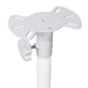 Speaker Stand Mounting Plate In White for Speakers and Moving Head - Image 2