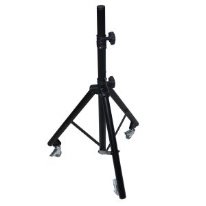 Adjustable Speaker Lighting Tripod Stand with Casters - Image 5