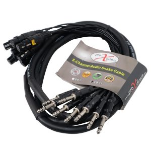 8-Channel XLR3-F to 1/4" TRS Balanced Snake | 10FT - Image 3