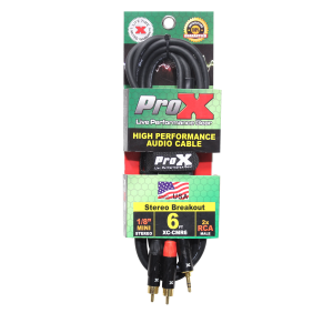 6 Ft. Unbalanced 1/8" (3.5mm) Mini TRS-M to Dual RCA-M High Performance Audio Cable - Image 3