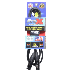 5 Ft. DMX XLR3-M to XLR3-F High Performance Cable - Image 3