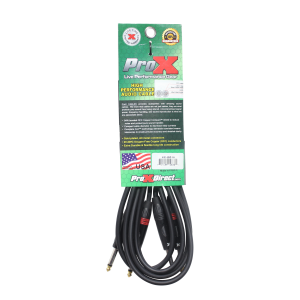10 Ft. Unbalanced Dual 1/4" TS-M to Dual 1/4" TS-M High Performance Audio Cable - Image 4