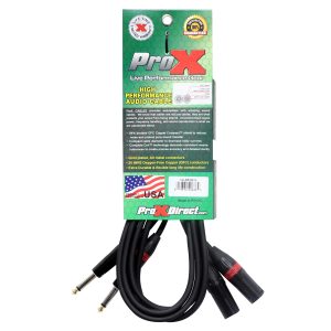 10 Ft. Unbalanced Dual 1/4" TS-M to Dual XLR-M High Performance Audio Cable - Image 4