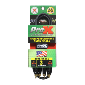 3 Ft. Unbalanced Dual RCA-M to Dual RCA-M High Performance Audio Cable - Image 3