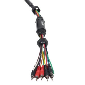 25 ft 10 RCA Channel + 3 Power Cable for Marine and Car Audio - Medusa Style Cable - Image 7