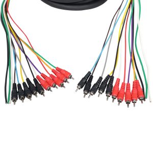 50 ft 10 RCA Channel + 3 Power Cable for Marine and Car Audio - Medusa Style Cable - Image 7