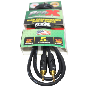 5 Ft. Balanced TRS-M Mini 1/8" to TRS-M Mini 1/8" High-Performance Audio Cable - Image 2