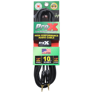 10 Ft. Balanced TRS-M Mini 1/8" to TRS-M Mini 1/8" High Performance Audio Cable - Image 4