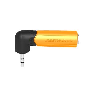 Professional MMJ3-PM-R 1/4" Female to 1/8" Male Stereo Right Angled Adapter - Image 2