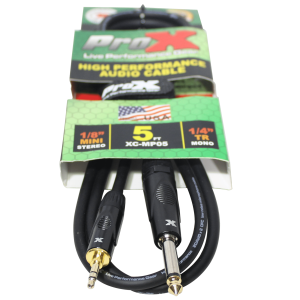 5 Ft. Unbalanced TRS-M Mini 1/8" to TS-M High Performance Audio Cable - Image 2