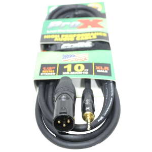 10 Ft. Unbalanced 1/8" (3.5mm) TRS-M Mini to XLR3-M High Performance Audio Cable - Image 2