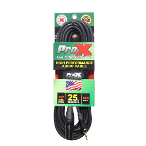 25 Ft. Unbalanced 1/8" (3.5mm) TRS-M Mini to XLR3-M High Performance Audio Cable - Image 3